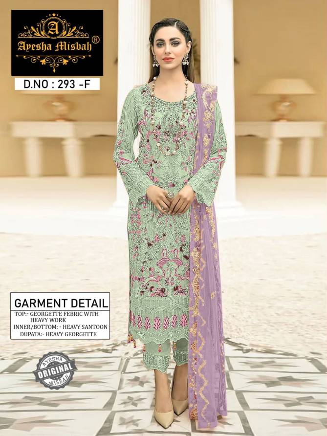 Misbah 293 By Ayesha Georgette Pakistani Suits Wholesale Shop In Surat
